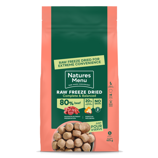 Natures Menu Freeze Dried Complete Beef 625g