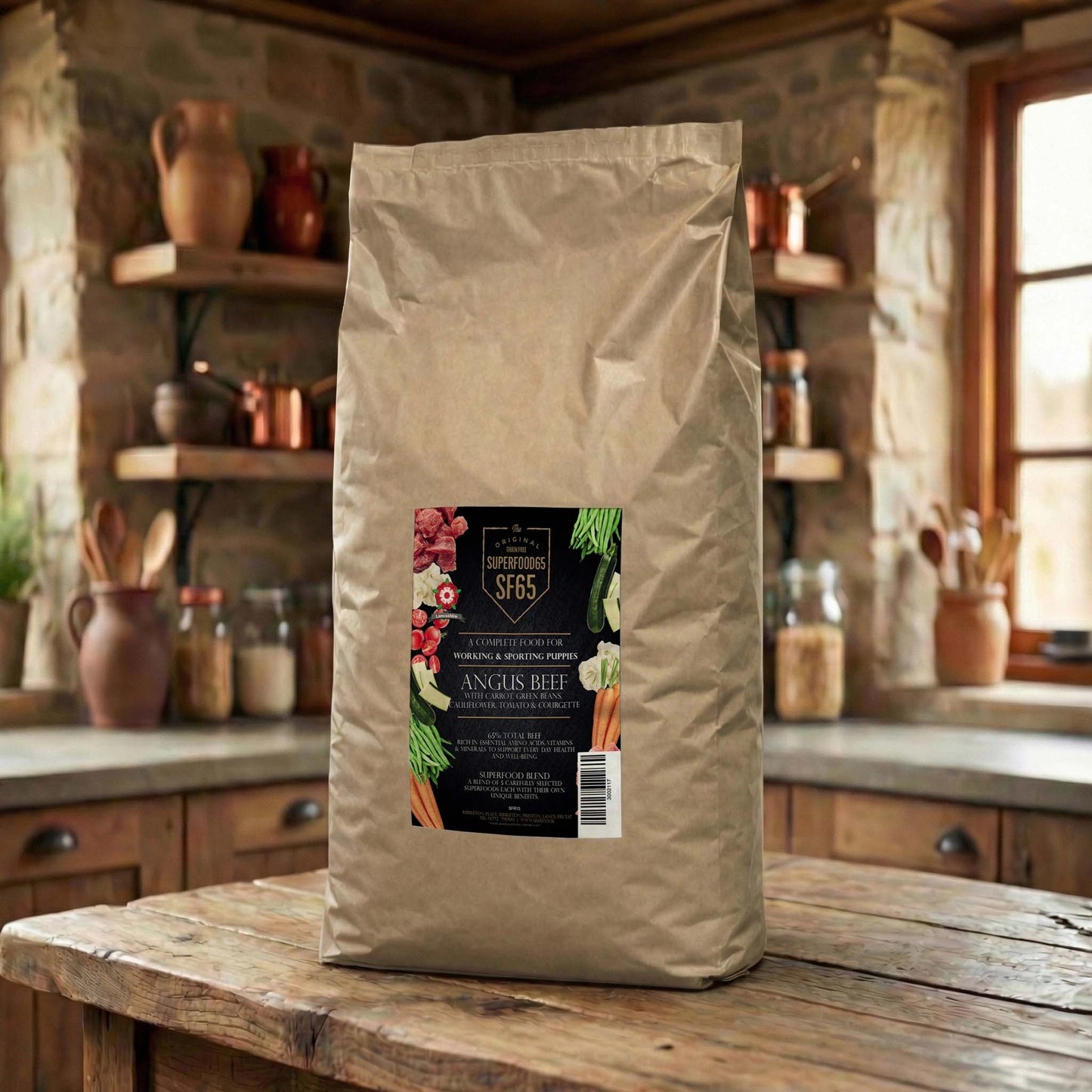 SF65 Superfood 65 Puppy Angus Beef Working Dog 15kg