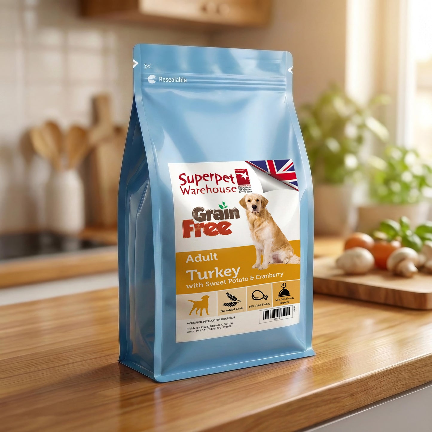 Superpet Grain Free Adult Turkey 2kg