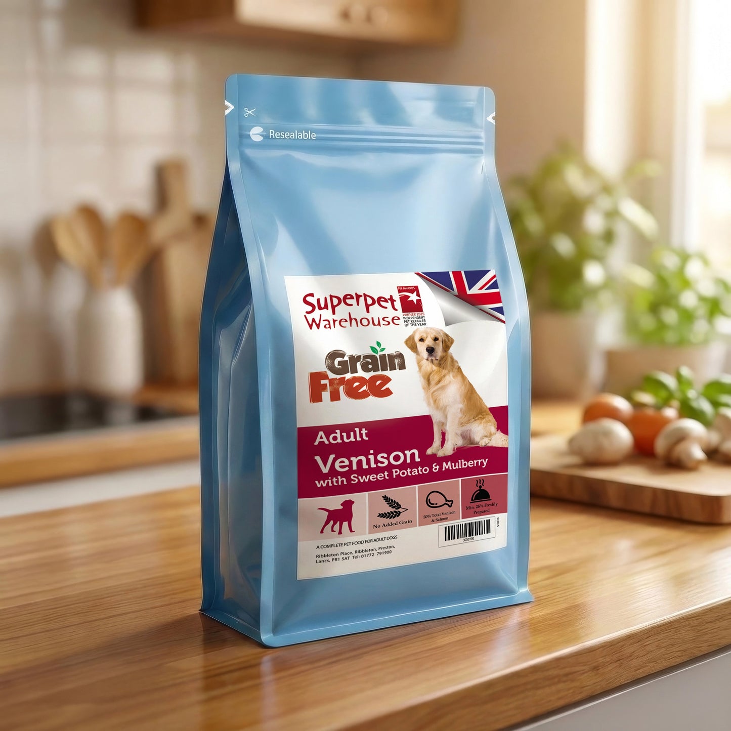 Superpet Grain Free Adult Venison 2kg