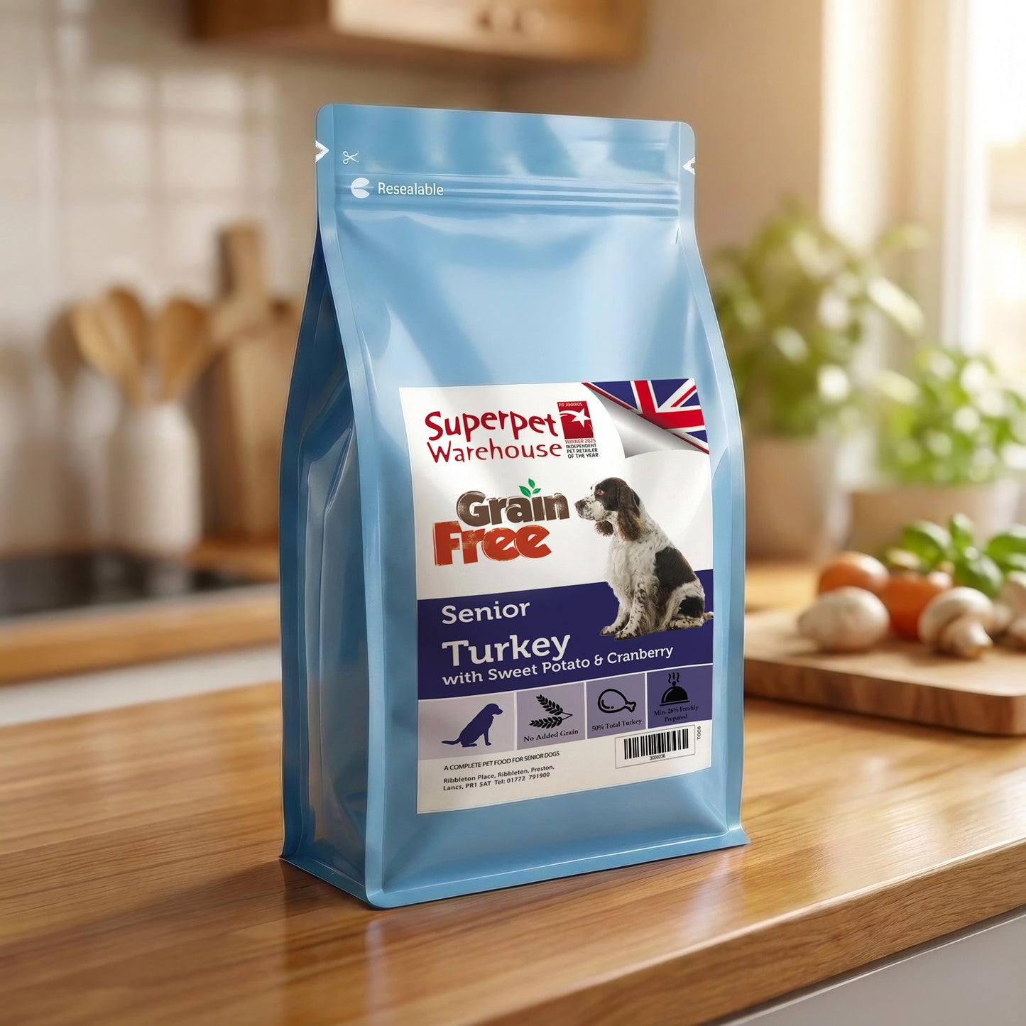 Superpet Grain Free Senior Turkey 2kg