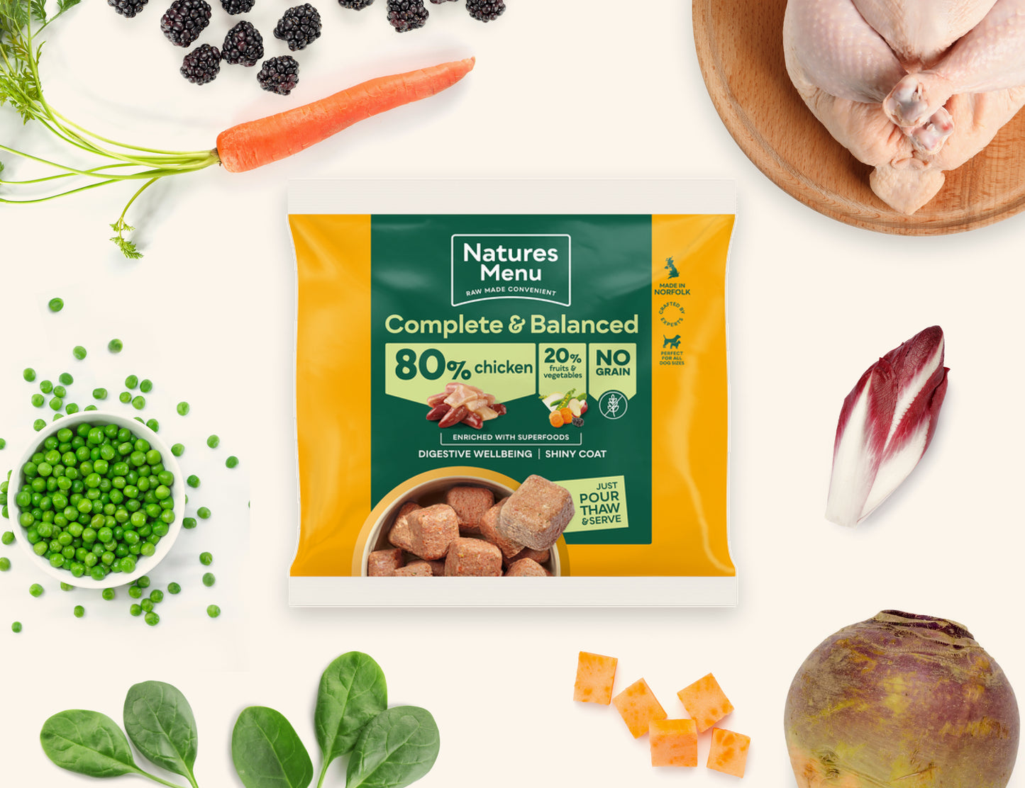 Natures Menu 80% Chicken Nuggets 1kg