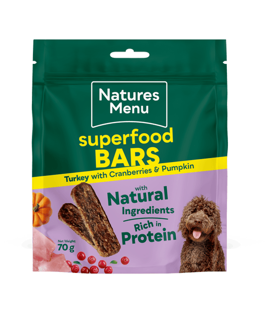 Natures Menu Superfood Bars Turkey 70g