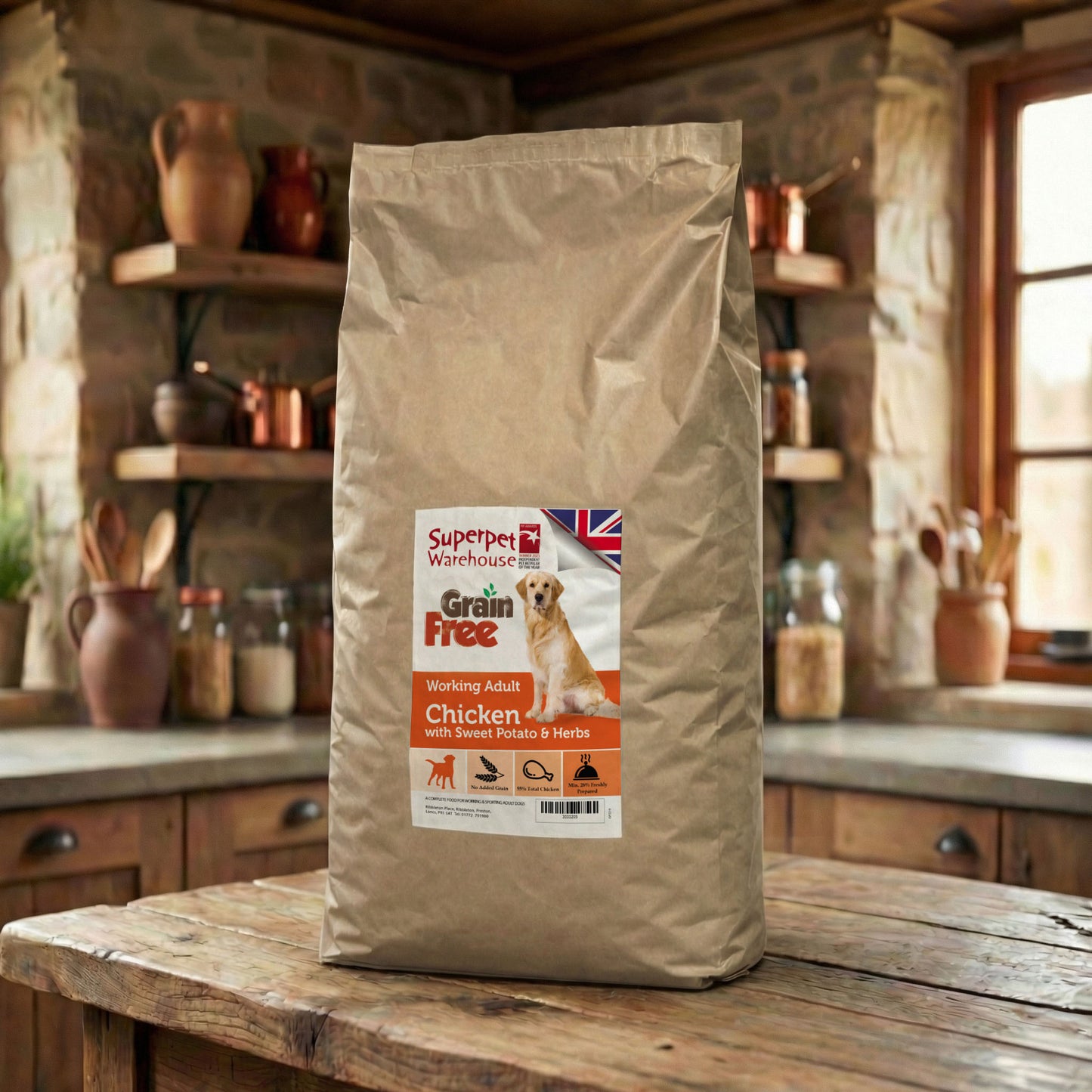 Superpet Grain Free Adult Chicken Working Dog 15kg
