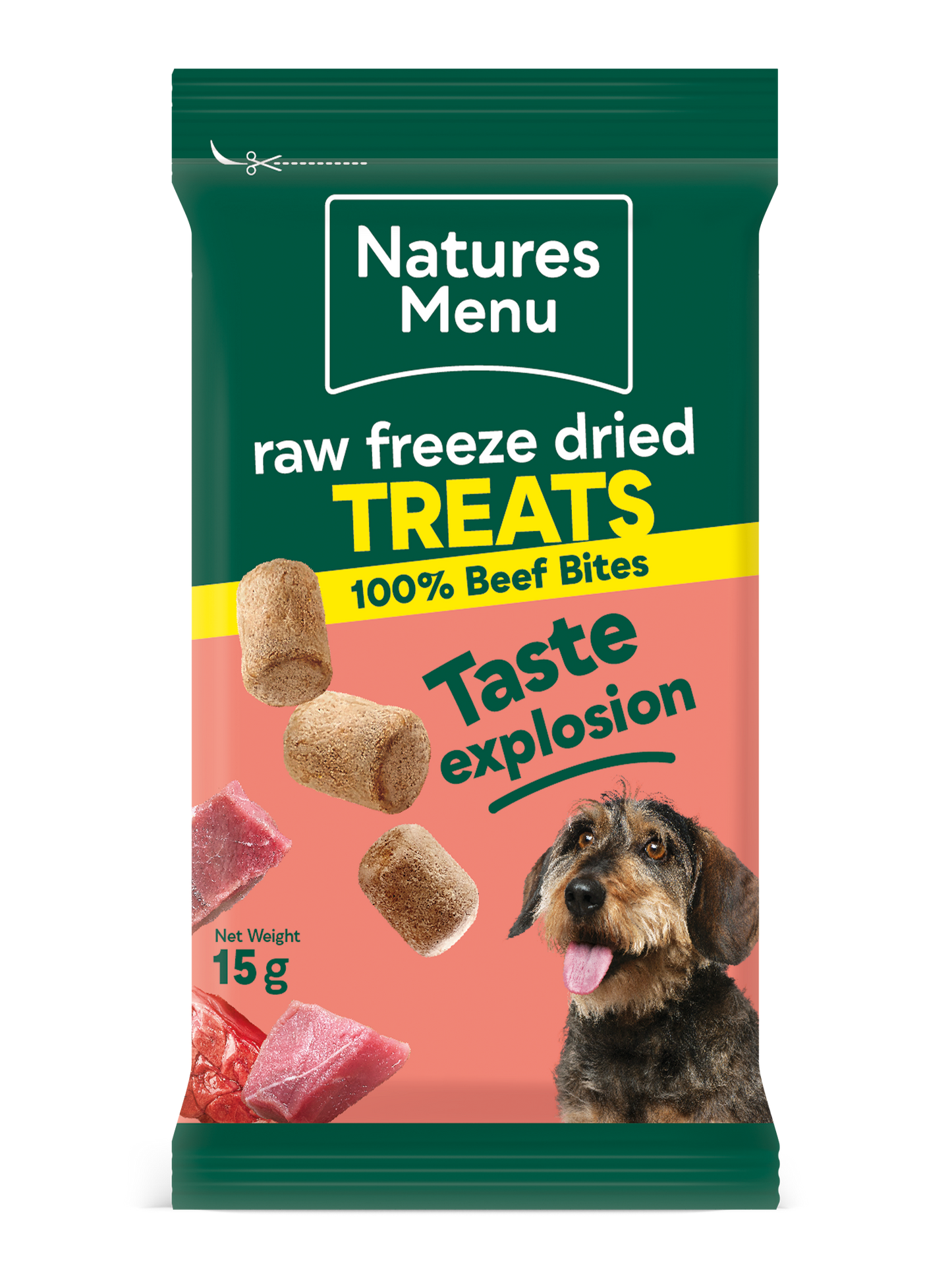 Natures Menu Freeze Dried Bites 15G Beef