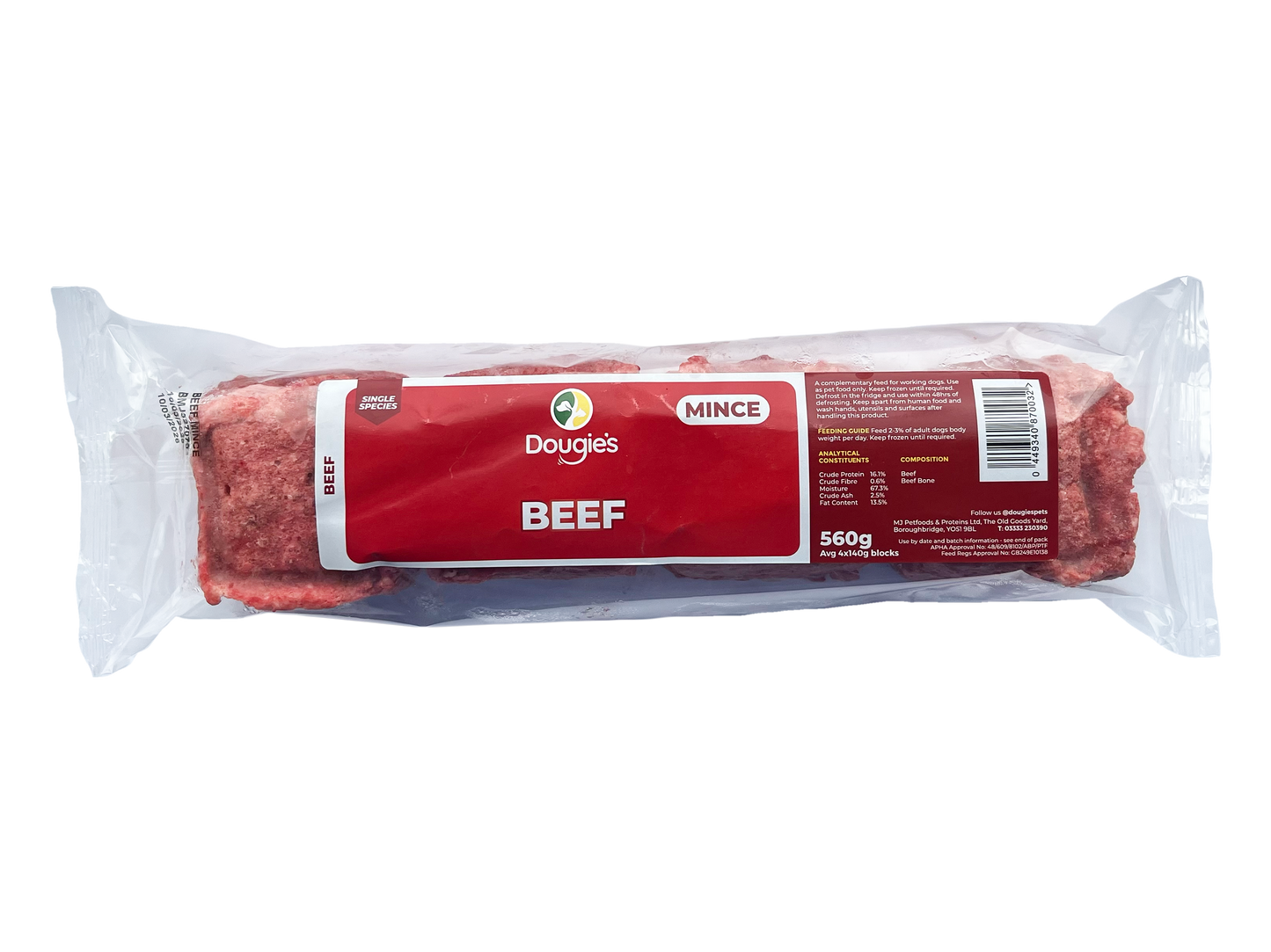 Dougies Just Mince Beef 560g