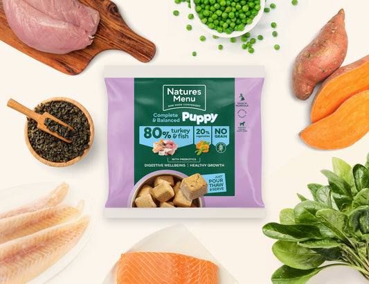 Natures Menu 80% Turkey and Fish Nuggets for Puppies 1kg