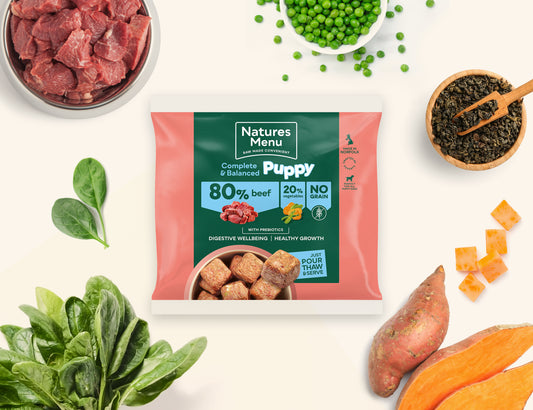 Natures Menu 80% Beef Nuggets for Puppies 1Kg
