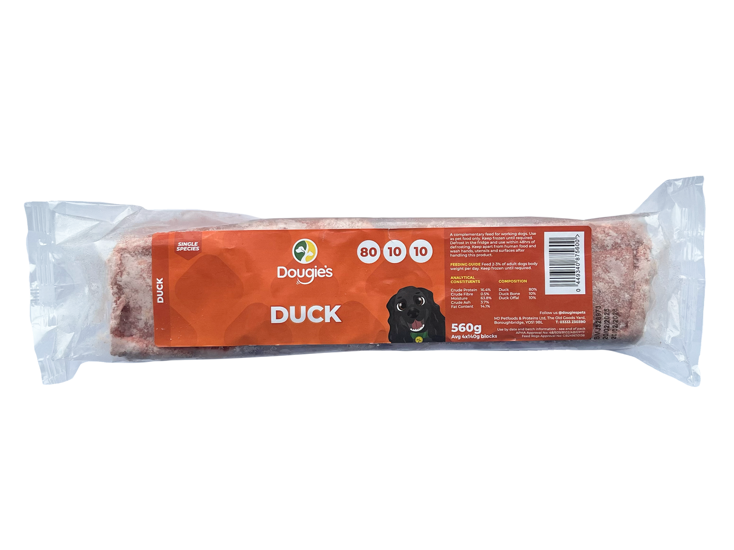 Dougies 80/10/10 Duck 560g