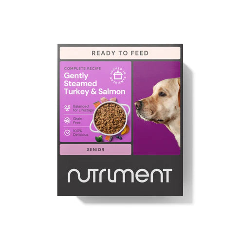 Nutriment Senior Gently Steamed Turkey & Salmon 395g