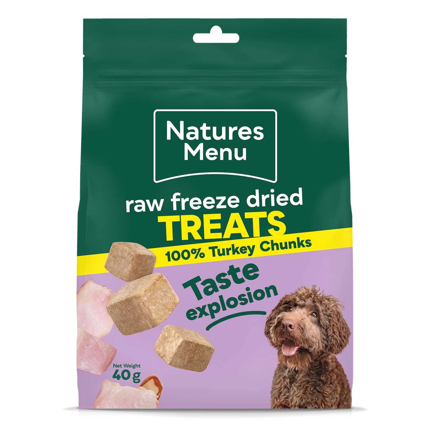 Natures Menu Raw Freeze Dried Treats Turkey Chunks 40g