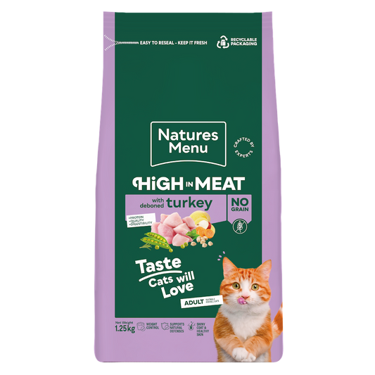 Natures Menu High in Meat Cat Turkey 1.25kg