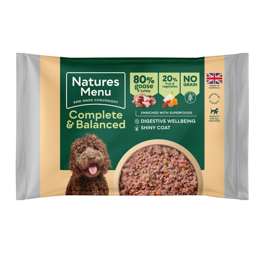 Natures Menu Goose And Turkey 80/20 Block 500G