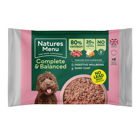 Natures Menu 80/20 Wild Venison Block 500g