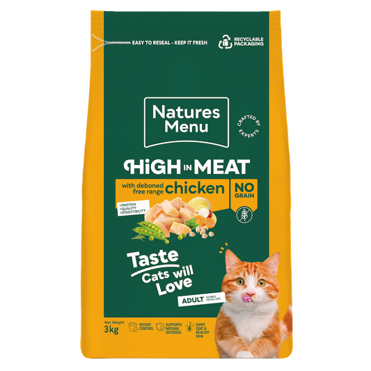 Natures Menu High In Meat Cat Chicken 3kg