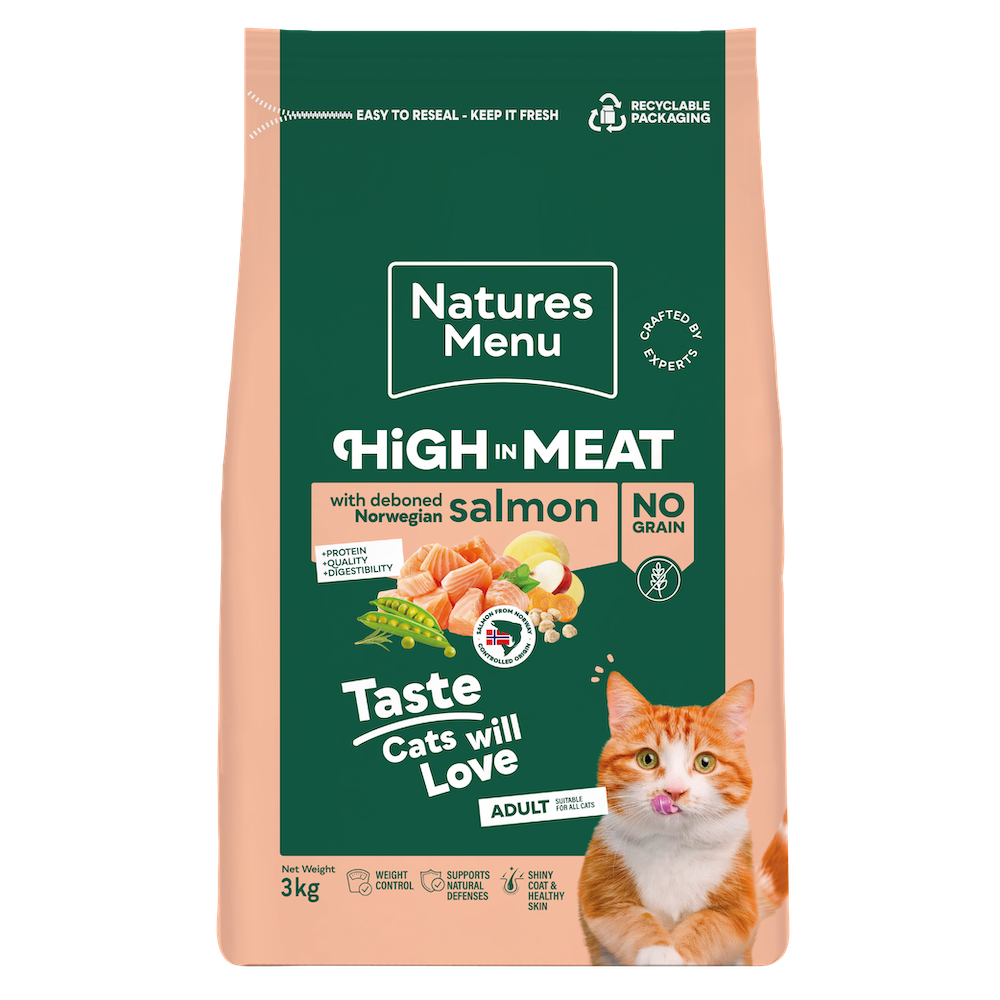 Natures Menu High In Meat Cat Salmon 3kg
