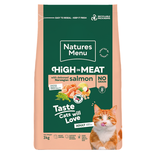 Natures Menu High In Meat Cat Salmon 3kg