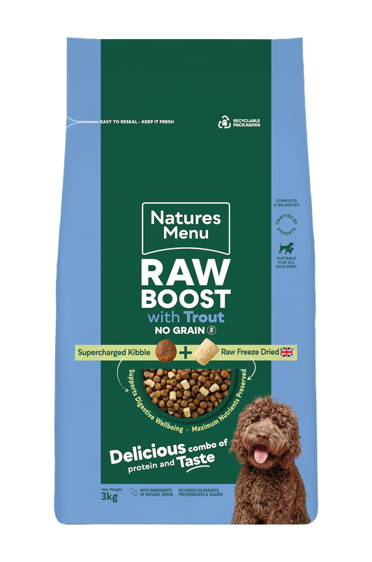 Natures Menu Raw Boost with Trout No Grain 3KG