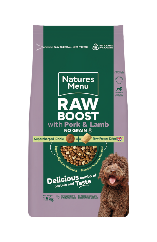 Natures Menu Raw Boost Pork And Lamb 1.5 Kg