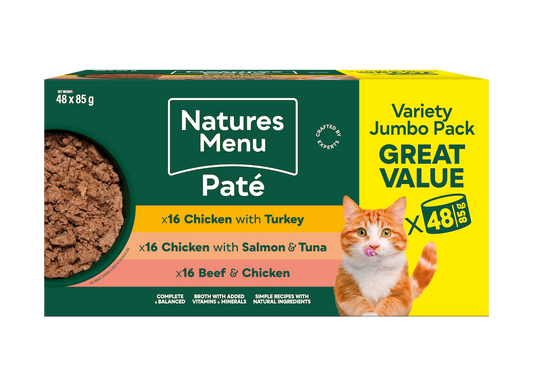 Natures Menu Cat Pate Multipack 48 x 85g