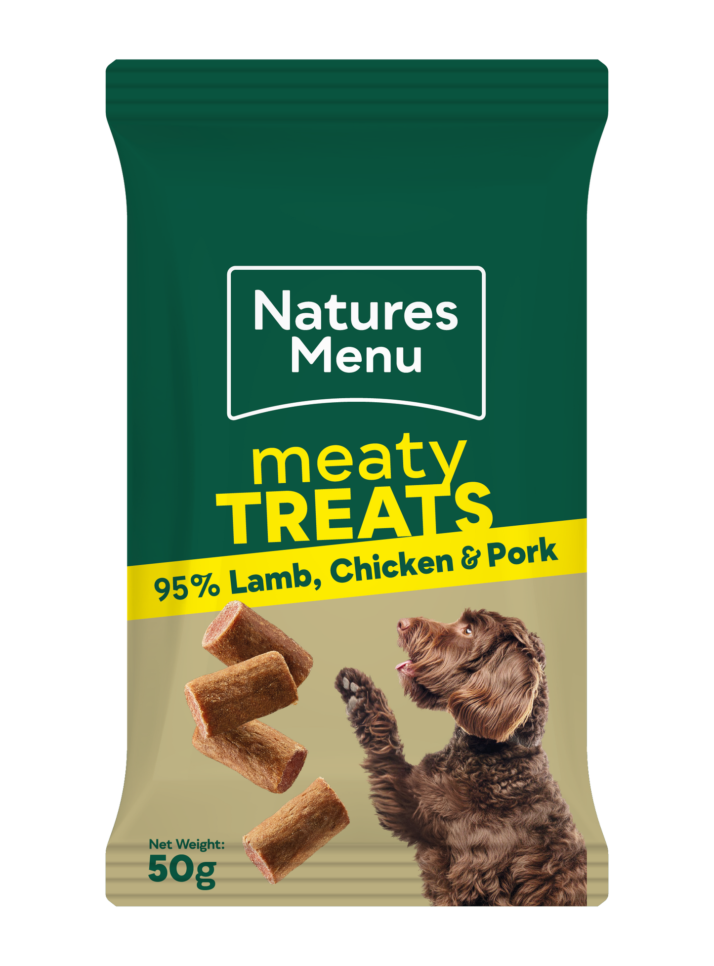 Natures Menu Meaty Treats Lamb, Chicken & Pork 50g