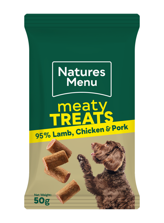 Natures Menu Meaty Treats Lamb, Chicken & Pork 50g