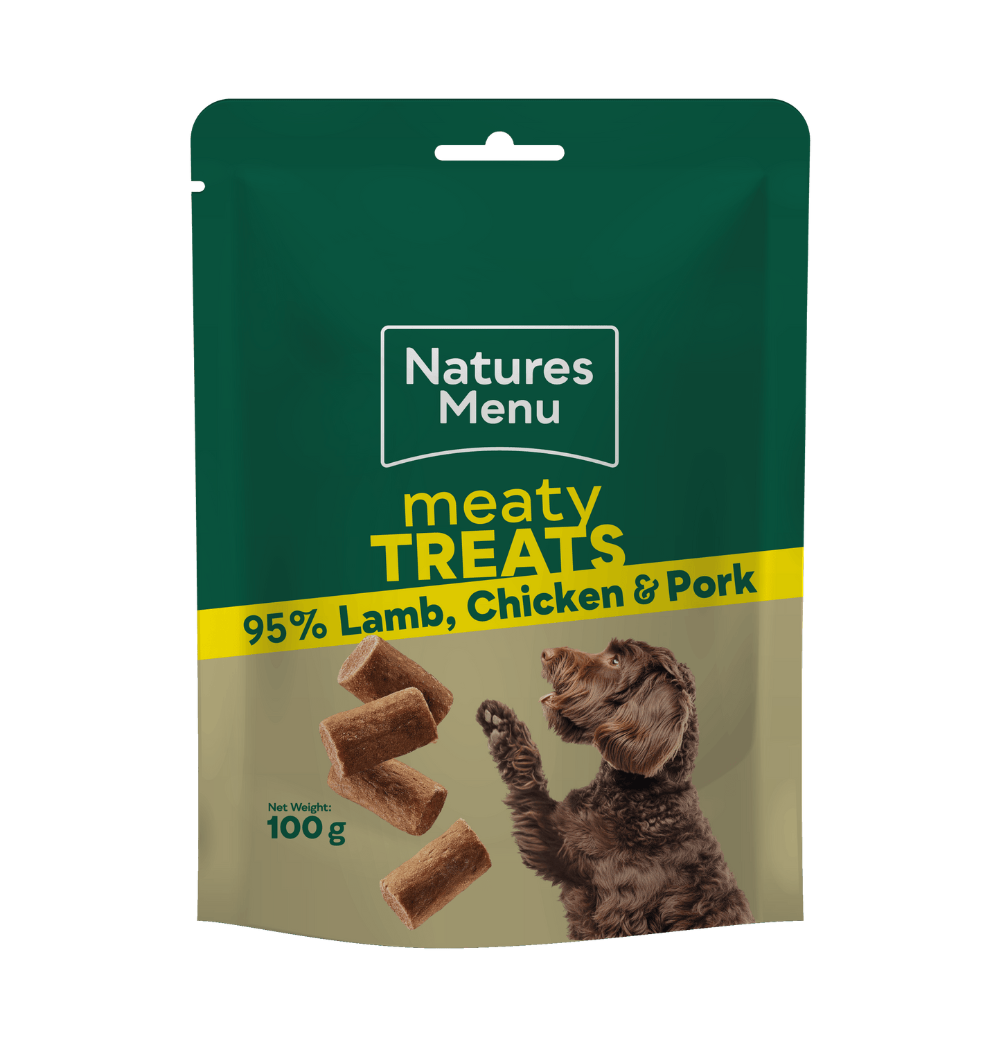 Natures Menu Treats Lamb, Chicken & Pork 100g