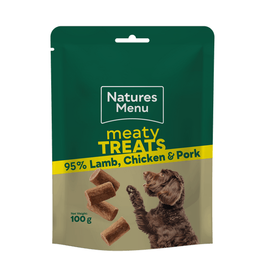 Natures Menu Treats Lamb, Chicken & Pork 100g
