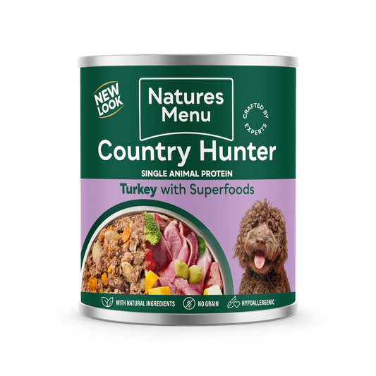 Natures Menu Country Hunter Turkey with Superfoods Can 600g
