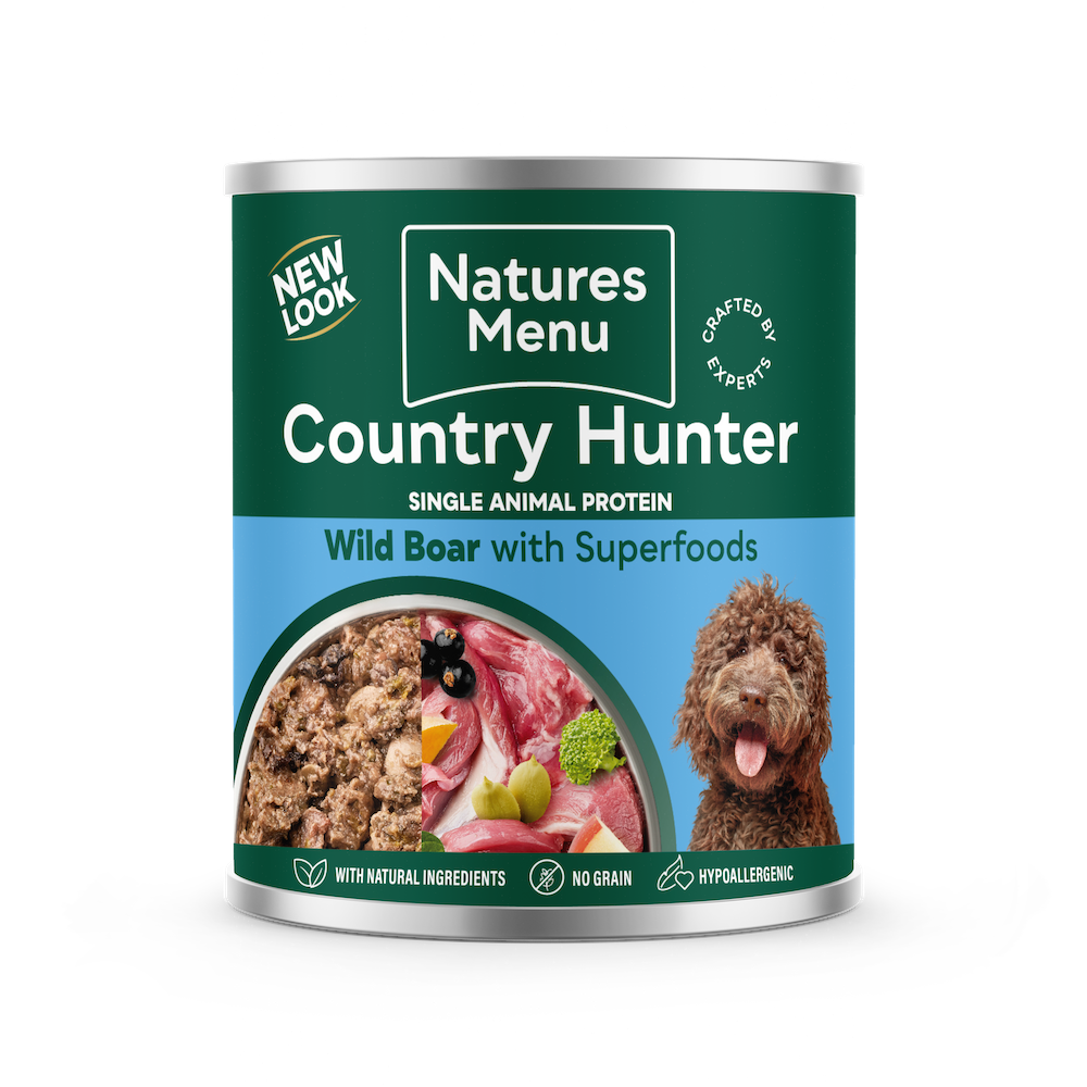 Natures Menu Country Hunter Wild Boar with Superfoods Can 600g