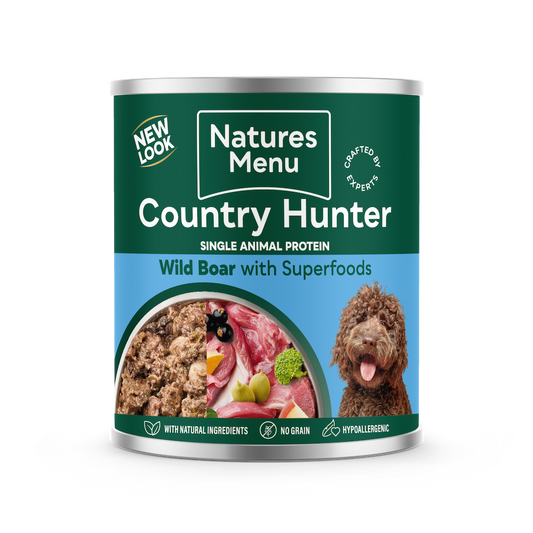 Natures Menu Country Hunter Wild Boar with Superfoods Can 600g