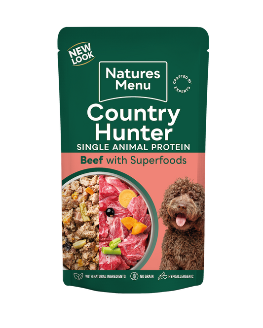 Natures Menu Country Hunter Beef with Superfoods Pouch 150g