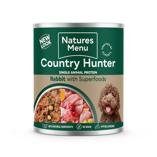 Natures Menu Country Hunter Rabbit with Superfoods Can 600g