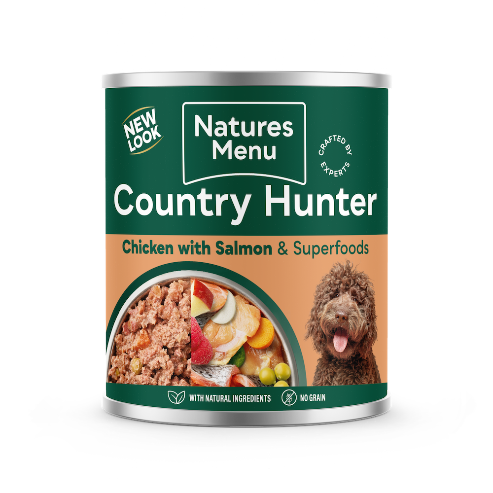 Natures Menu Country Hunter Salmon and Chicken with Superfoods Can 600g
