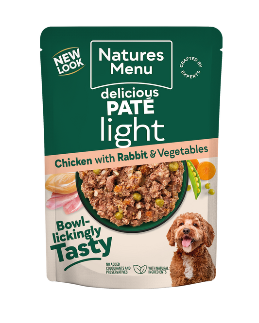 Natures Menu Chicken with Rabbit Pouch Light 300g