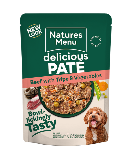 Natures Menu Dog Pouch Beef & Tripe 300g