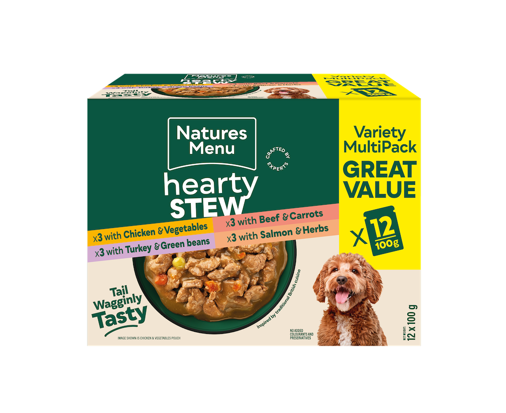 Natures Menu Hearty Stew Pouches Multipack 12 x 100g