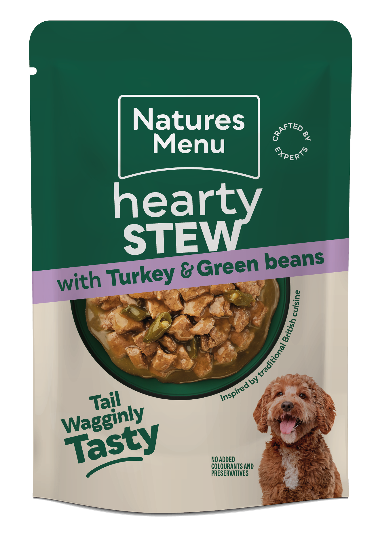 Natures Menu Hearty Stew Pouches with Turkey & Green Beans 8 x 100g