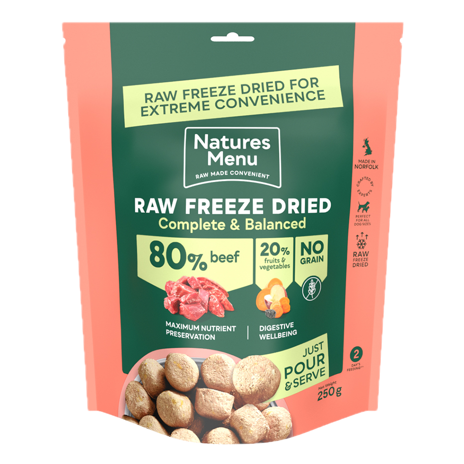 Natures Menu Freeze Dried Complete Beef 250g