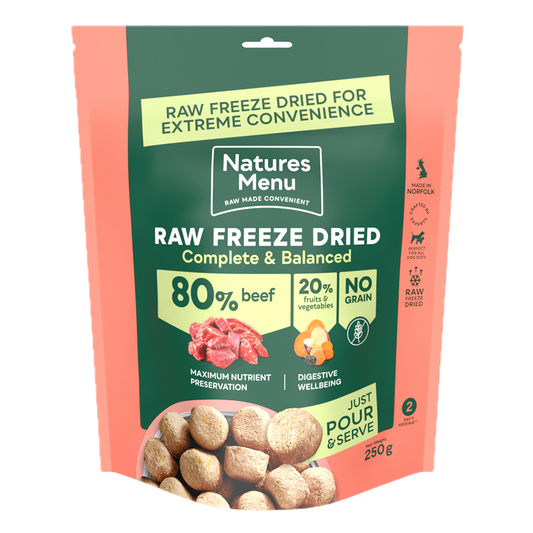 Natures Menu Freeze Dried Complete Beef 250g