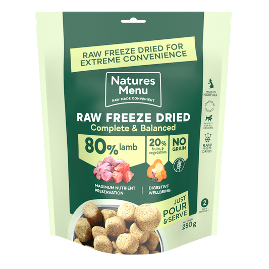 Natures Menu Freeze Dried Complete Lamb 250g