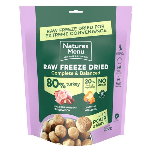 Natures Menu Freeze Dried Complete Turkey 250g