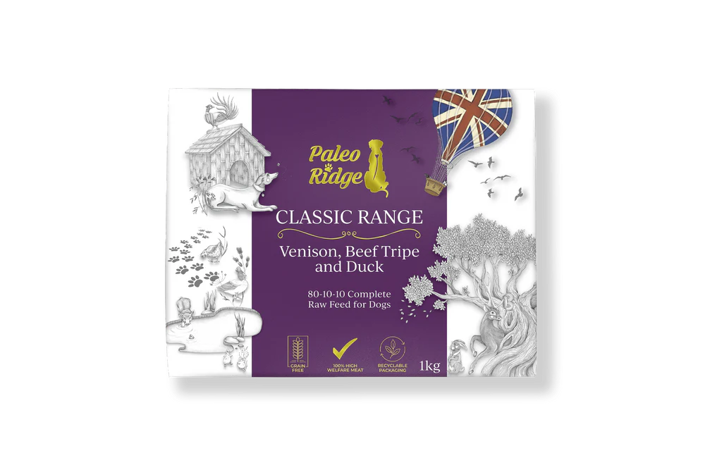 Paleo Ridge Classic Venison, Beef Tripe & Duck 1kg