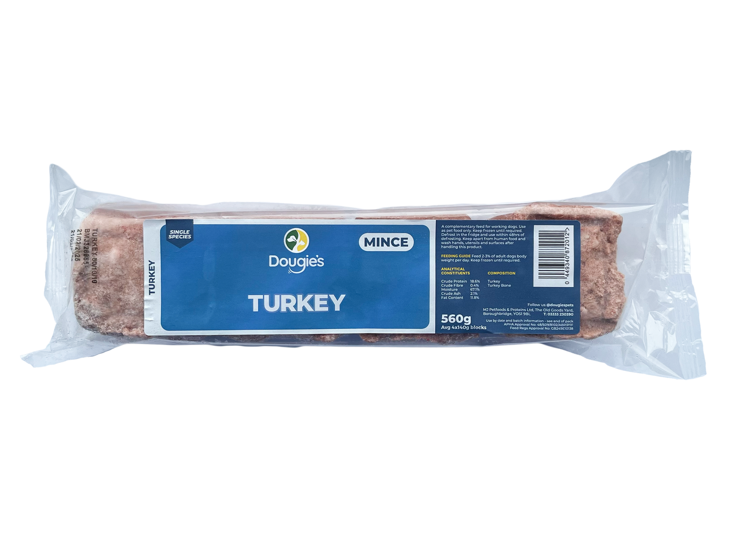 Dougies Just Mince Turkey 560g