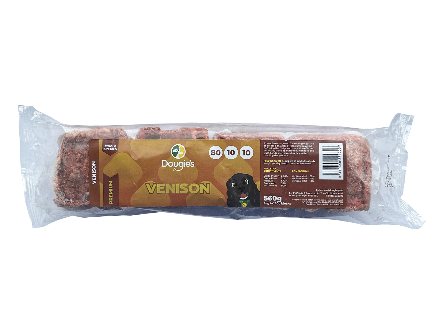 Dougies 80/10/10 Venison 560g