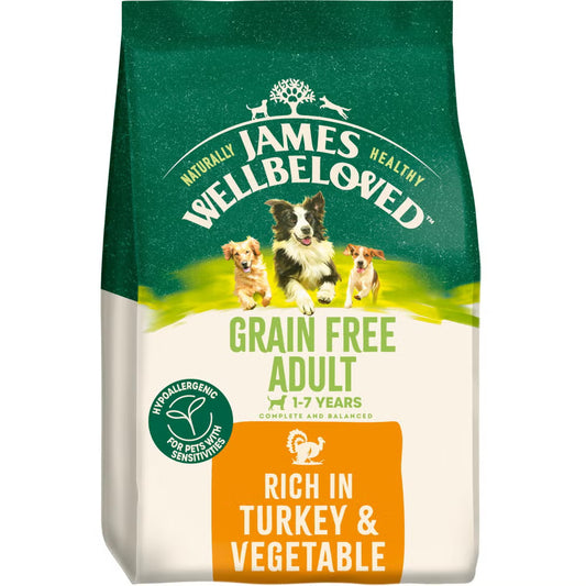 James Wellbeloved Dog Adult Grain Free Turkey 10kg