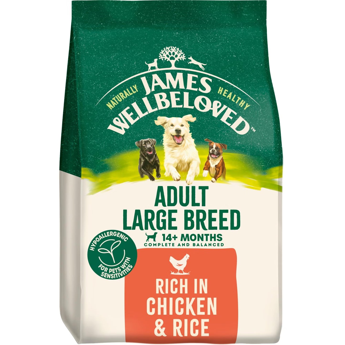 James Wellbeloved Dog Adult Large Breed Chicken 15kg