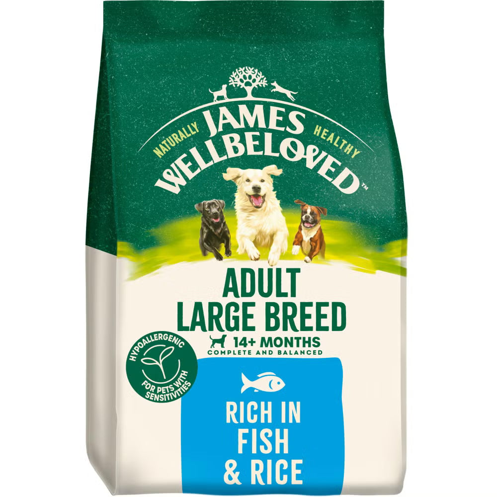 James Wellbeloved Dog Adult Large Breed Fish 15kg