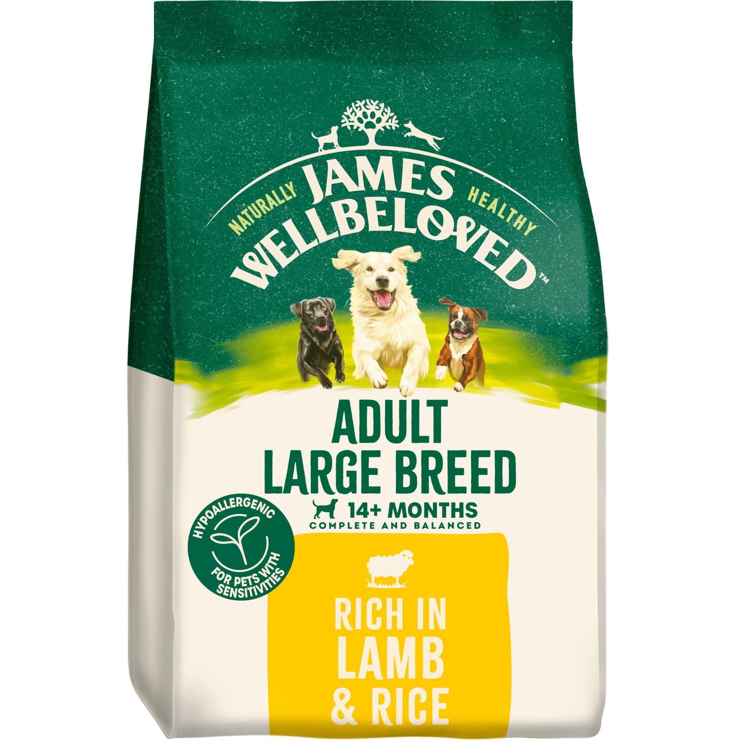 James Wellbeloved Dog Adult Large Breed Lamb 15Kg