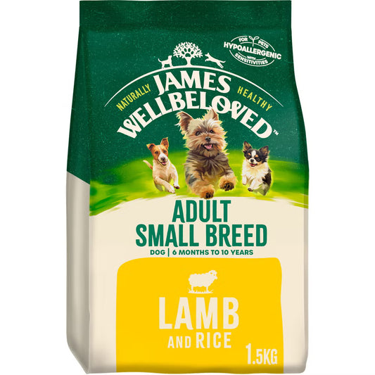 James Wellbeloved Dog Adult Small Breed Lamb 1.5kg